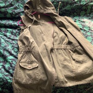 Green Zip-Up Vest